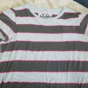 AE Striped Crew Neck Tee -Fits Small *BOGO!